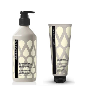 Barex Contempora Set / Набор для ежедневного использования с маслом Облепихи и маслом Манго (шампунь увлажняющий + маска увлажняющая), 500 мл + 350 мл