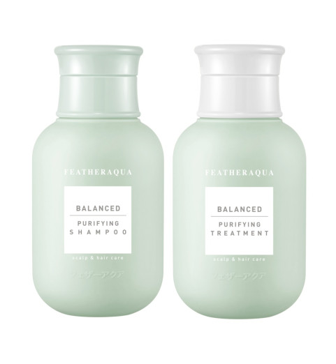 Featheraqua Дорожный набор: балансирующий и очищающий комплекс J7-C7 (Balanced Purifying Shampoo J7 шампунь, 80 мл + Balanced Purifying Treatment C7 кондиционер, 80 г)