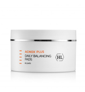 Holy Land (HL) Acnox Plus Daily Balancing Pads / Диски смоченные обновляющим лосьоном с кислотами и растительными экстрактами, 60 шт.