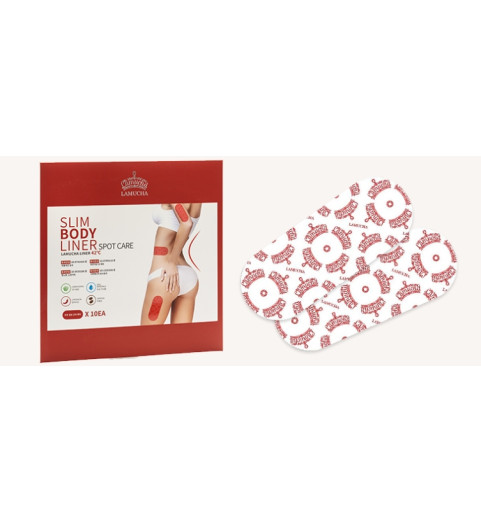 Lamucha Slim Body Liner Spot Care / Стикеры для борьбы с жировыми отложениями, 10 шт.