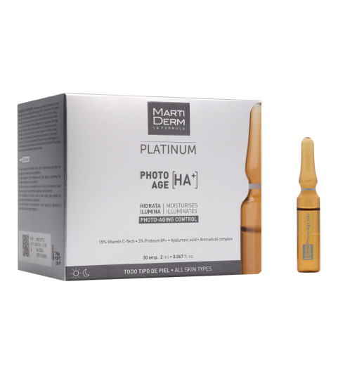 Martiderm Platinum Photo-Age / Ампулы Коррекция фотостарения Гиалуроновая кислота +, 30x2 мл