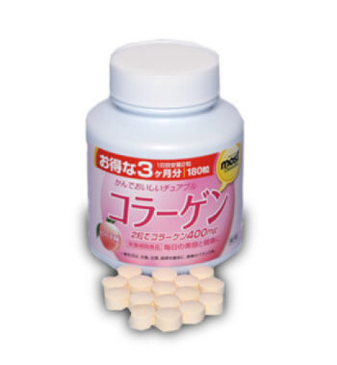 Orihiro (Орихиро) БАД "Коллаген со вкусом персика", 180 таблеток