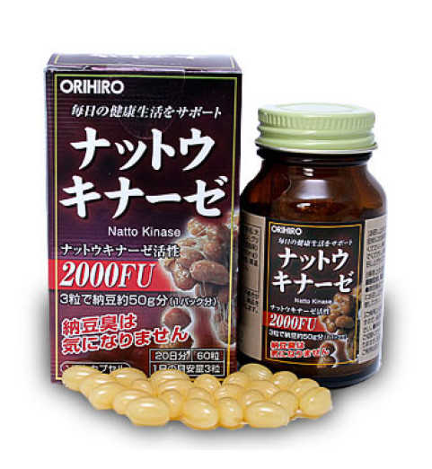 Orihiro (Орихиро) БАД "Натто Киназа", 60 капсул