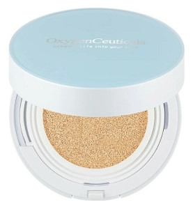 OxygenCeuticals O2 Cushion #21 SPF45 PA+++ / Кушон с функцией солнцезащиты SPF45, светлый беж #21, 2*15 г