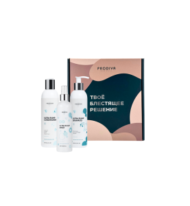 Prodiva Ultra Plump Set / Праздничный набор: "ЭФФЕКТ УЛЬТРА ОБЪЁМА" (шампунь+кондиционер+сыворотка), 250 мл+250 мл+30 мл