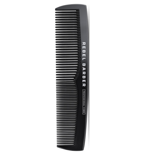 Rebel Barber Men's Comb Total Black / Премиальная мужская расческа